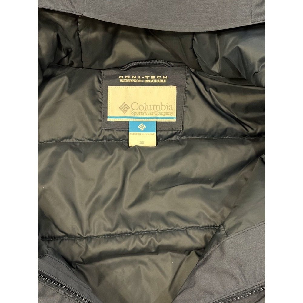 Columbia Men Blue Northbounder Turbo Down Parka Omni-Heat Hooded Jacket Coat XXL - Picture 5 of 13